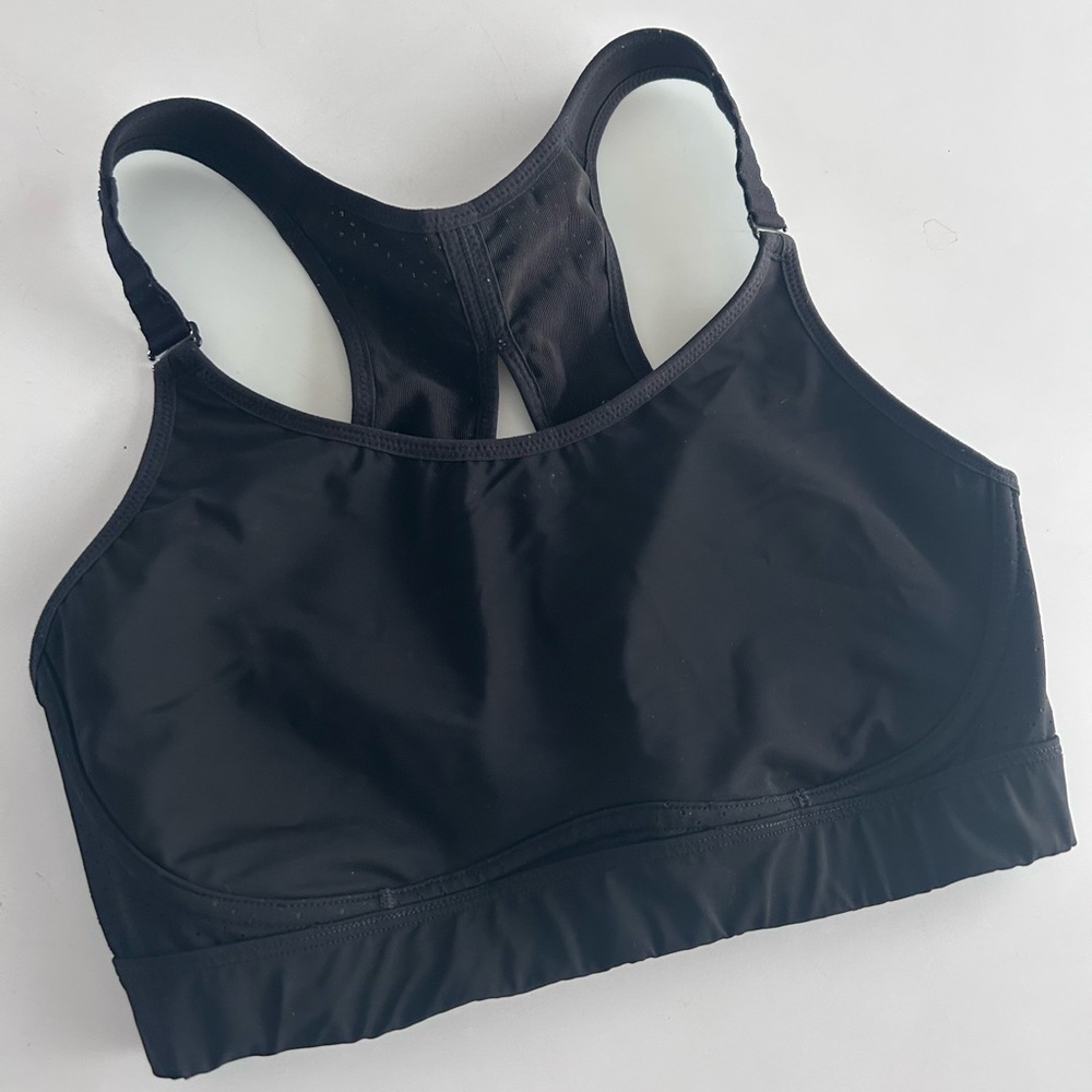 SPANX blk/blk racer back bralette. Could be used for nursing. WireLESS. Size 34D